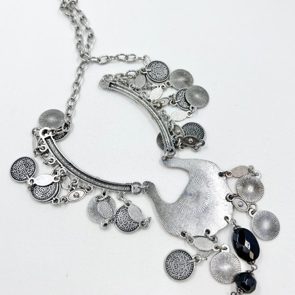 Up-Cycled - Paparazzi Treasure Temptress Antiqued Silver Faux Coin 16” Necklace - Picture 8 of 8